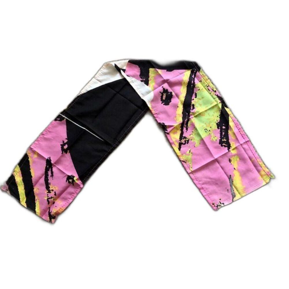 Abstract Scarf Pink Black Yellow White NWOT